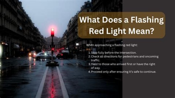 What does a flashing red light mean?