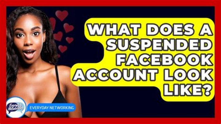 What does a suspended Facebook account look like?