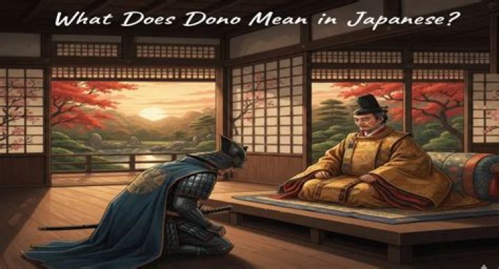 What does Dono mean in anime?