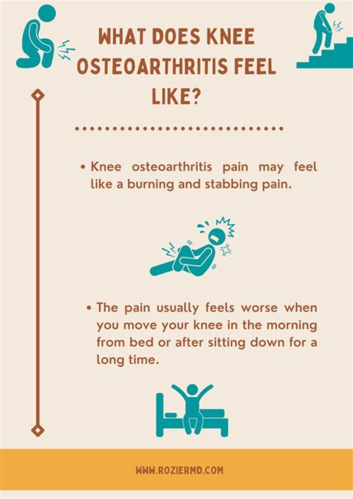 What does knee osteoarthritis feel like?