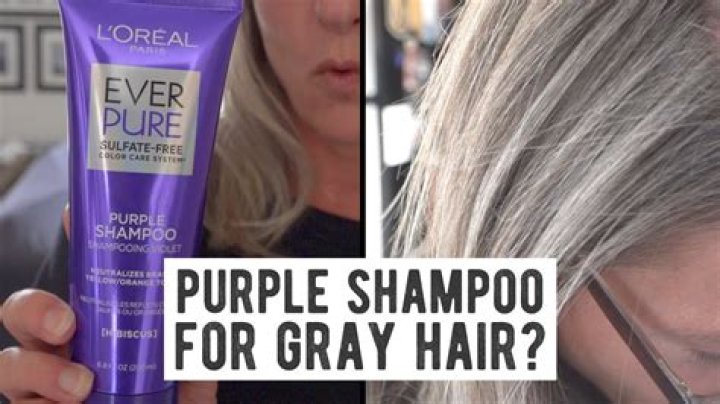 What does purple shampoo do for grey hair?