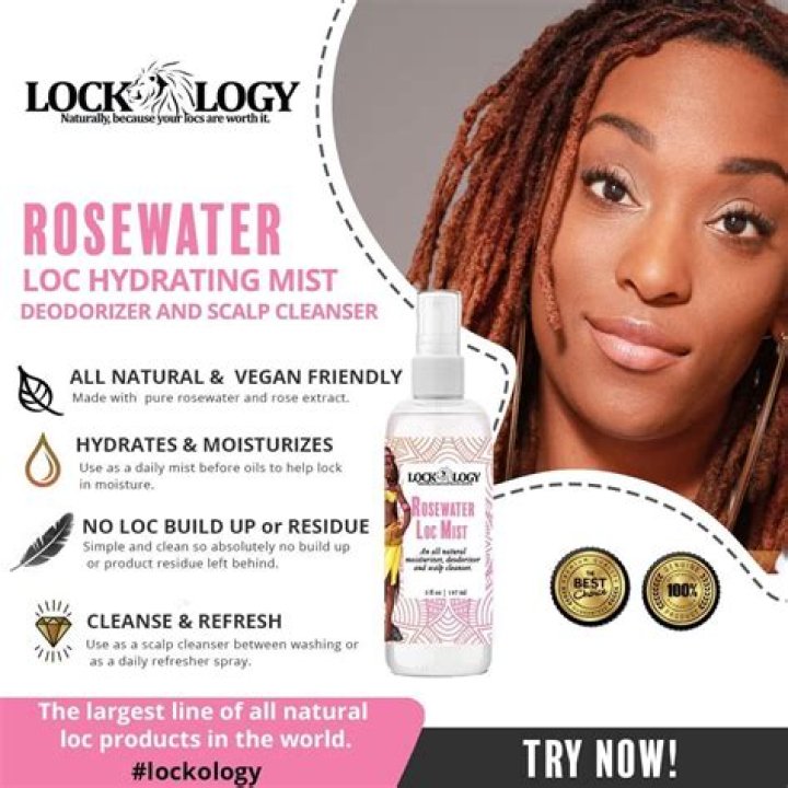 What does rose water do to locs?