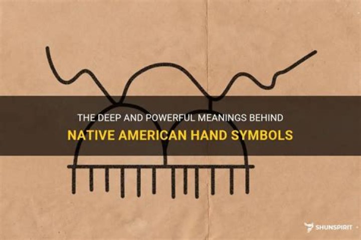What does the red hand mean Native American?