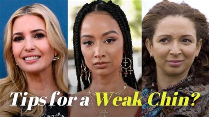 What does weak chin look like?