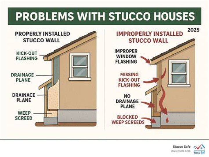 What goes behind stucco walls?