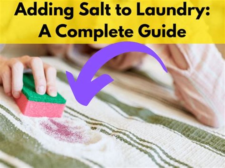 What happens if you add salt to laundry?