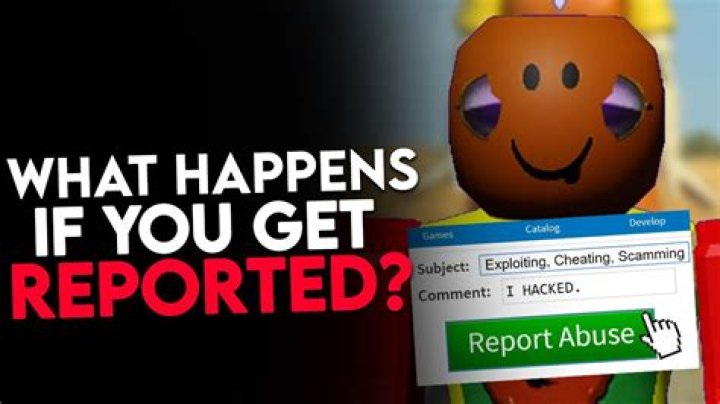 What happens if you get reported on Roblox?