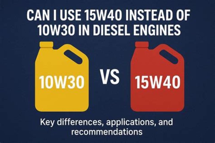 What happens if you use 15w40 instead of 10w30?