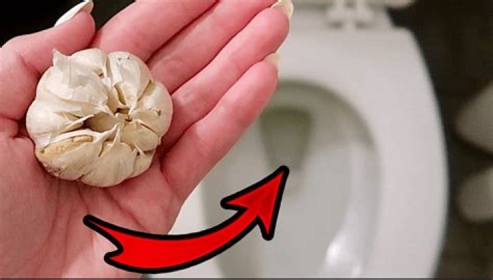 What happens when you put garlic in your toilet?