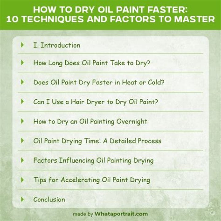 What helps paint dry faster?