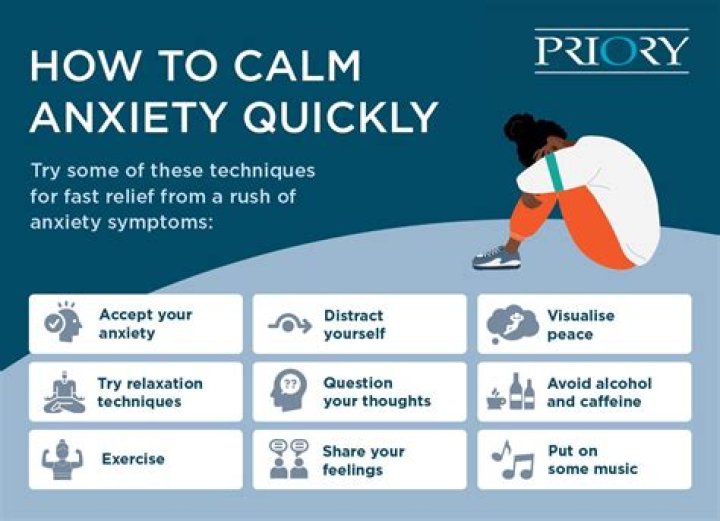 What helps to calm anxiety?