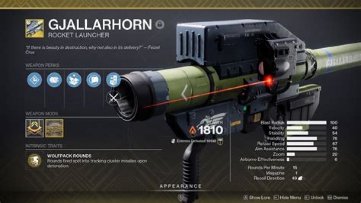 What is a Gjallarhorn made of?