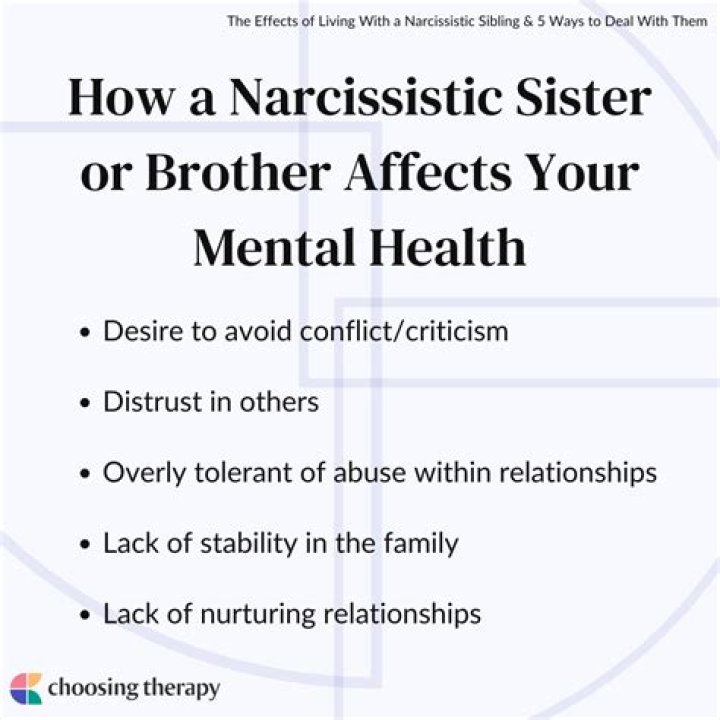 What is a narcissistic sister?