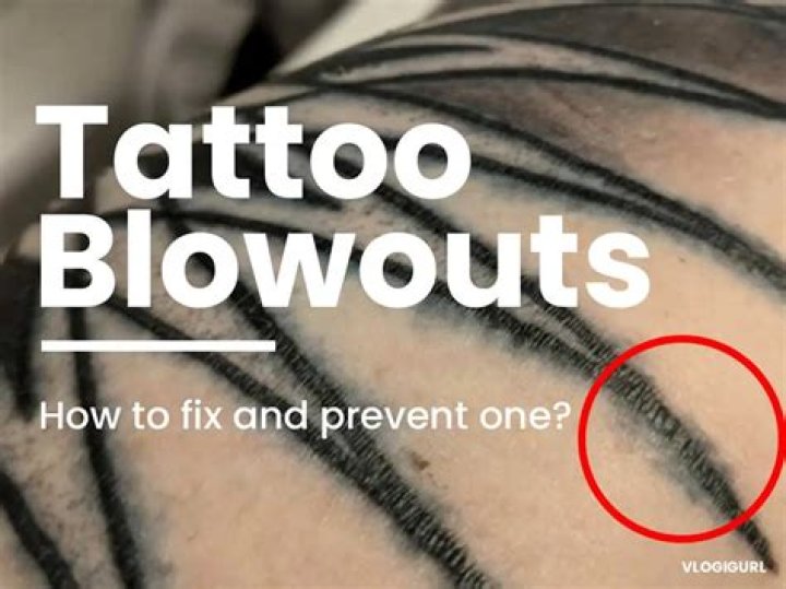 What is a tattoo blowout?