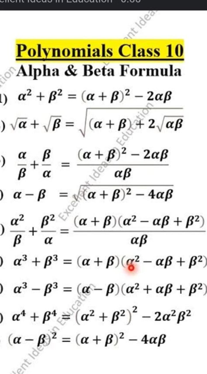 What is alpha and beta in maths?