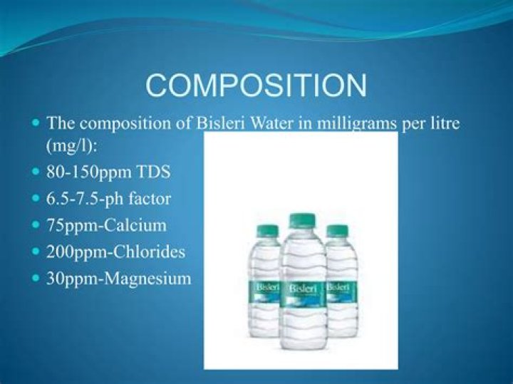 What is pH of Bisleri water?