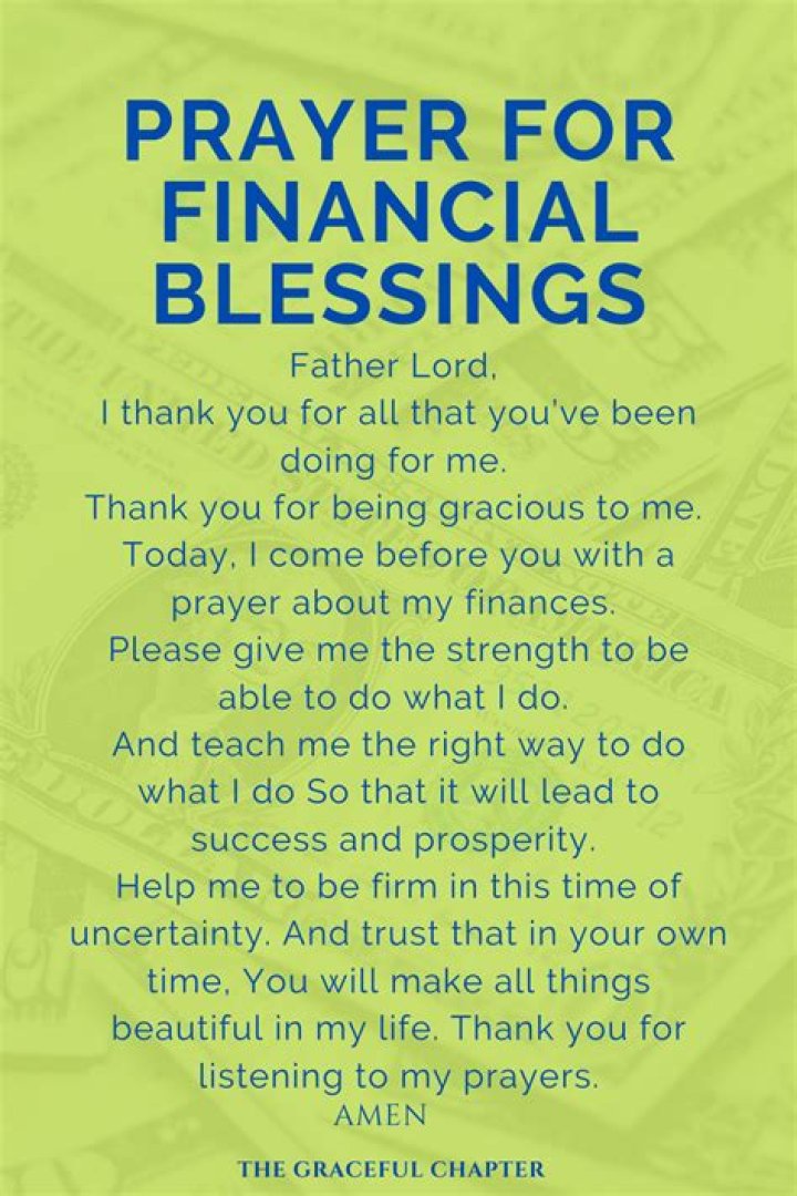 What is the best prayer for money?