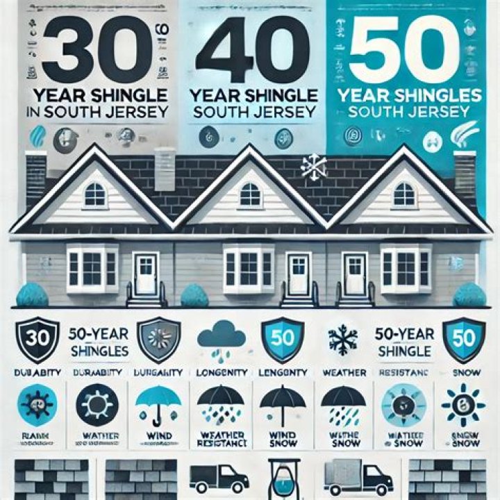 What is the difference between 30-year and 50-year shingles?