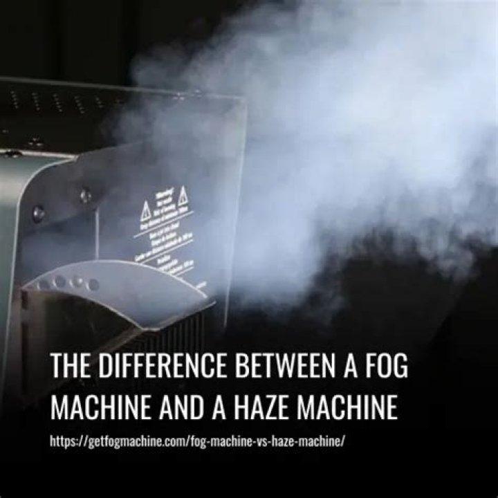 What is the difference between a fog machine and haze machine?
