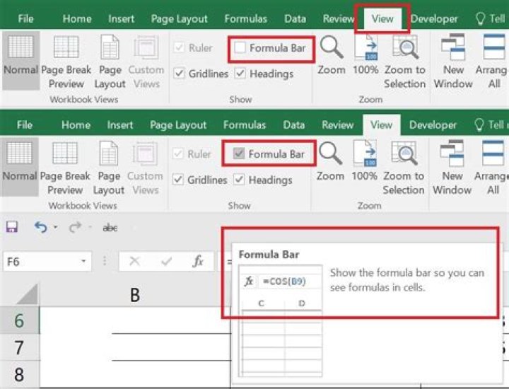 What is the difference between name box and formula bar?