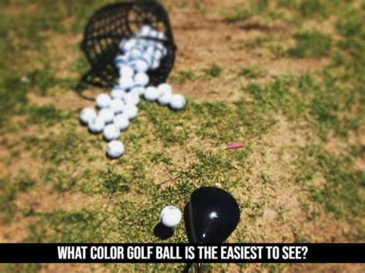 What is the easiest golf ball to see in grass?