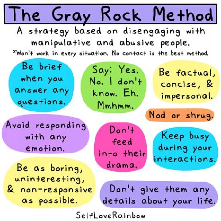 What is the gray rock method?