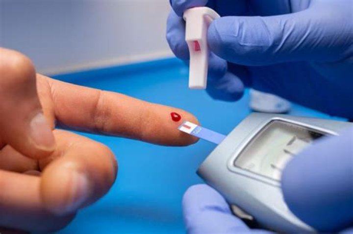 What is the most common blood glucose test?