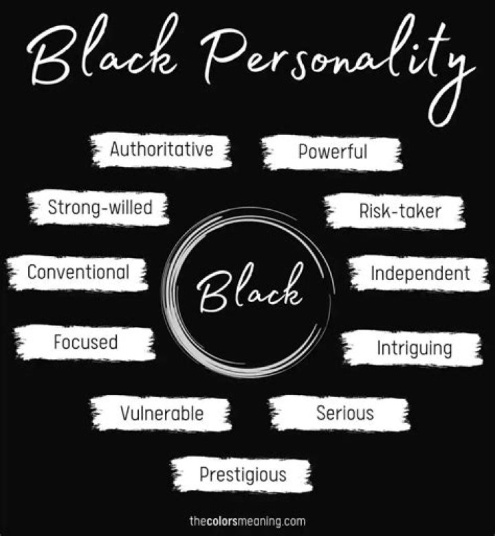What is the personality of a person who likes black?