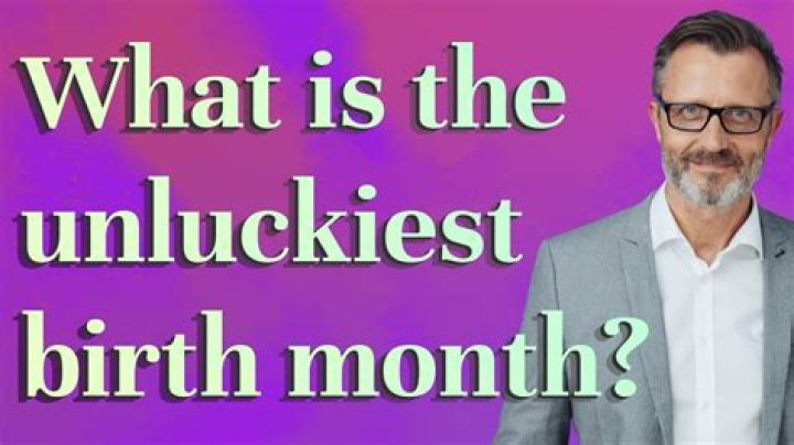 What is the unluckiest month?
