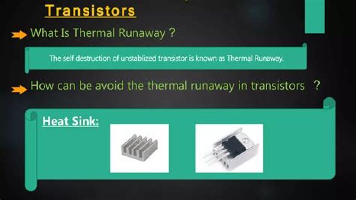 What is thermal runaway in transistor?