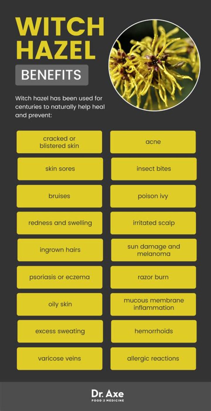 What is witch hazel good for?
