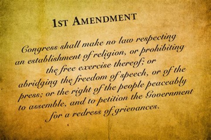 What is your 1st Amendment right?
