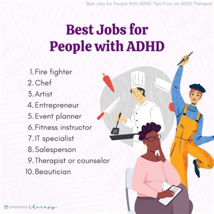 What jobs do most people with ADHD have?