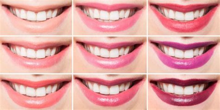 What lipstick color makes teeth look whiter?