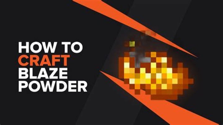 What mobs drop blaze powder?