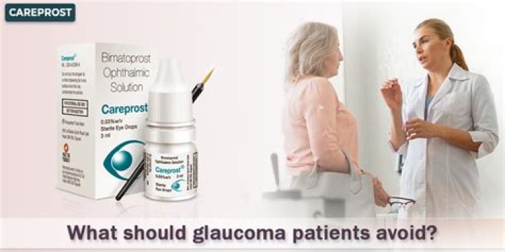 What Should glaucoma patients avoid?
