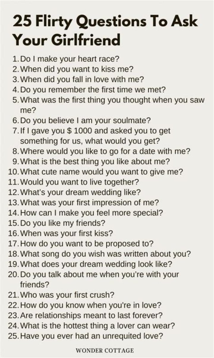 What should I ask my gf?