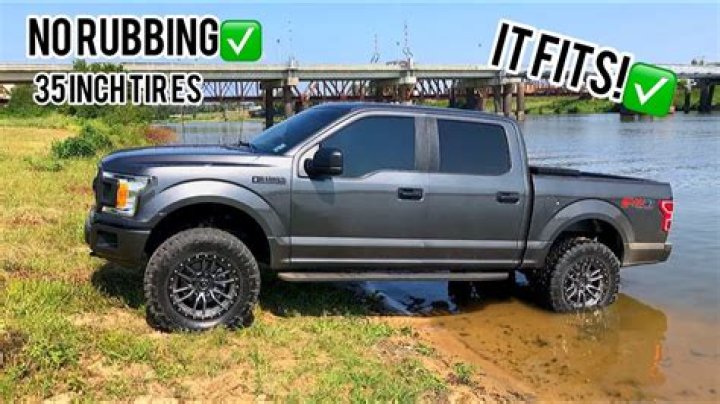What size tires can I put on my truck with a 2 inch leveling kit?