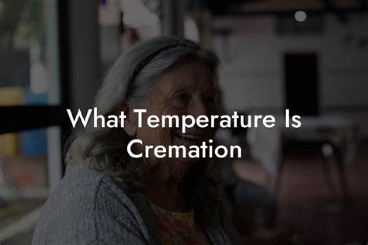 What temperature is cremation?