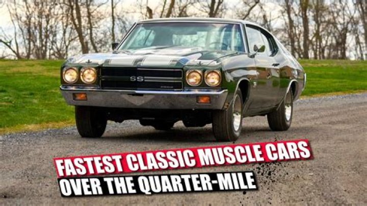 What was the fastest quarter-mile muscle car?