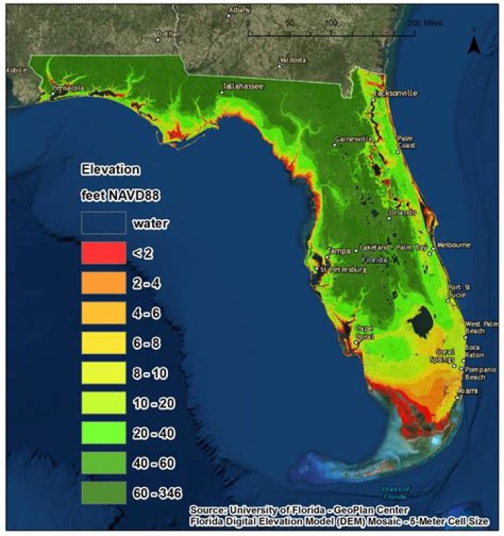 What year will Florida be under water?