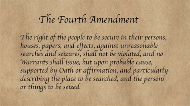 What's my Fourth Amendment right?