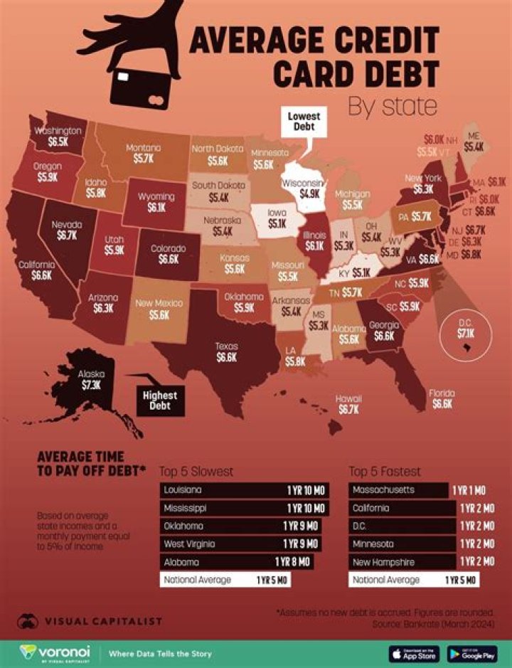 What's the average credit card debt per family?