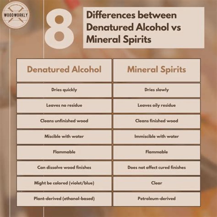 What's the difference between mineral spirits and mineral oil?