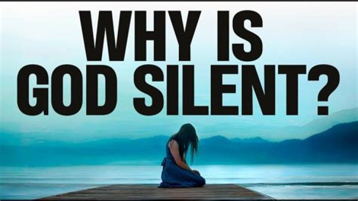When a man is silent What does it mean?