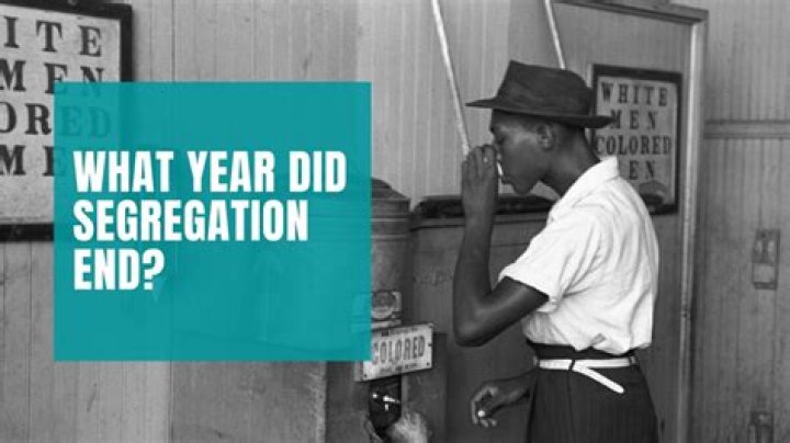 When did segregation end in Canada?