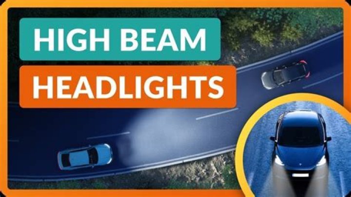 When using your high beams at night you should?