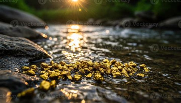 Where do you find gold nuggets in the river?