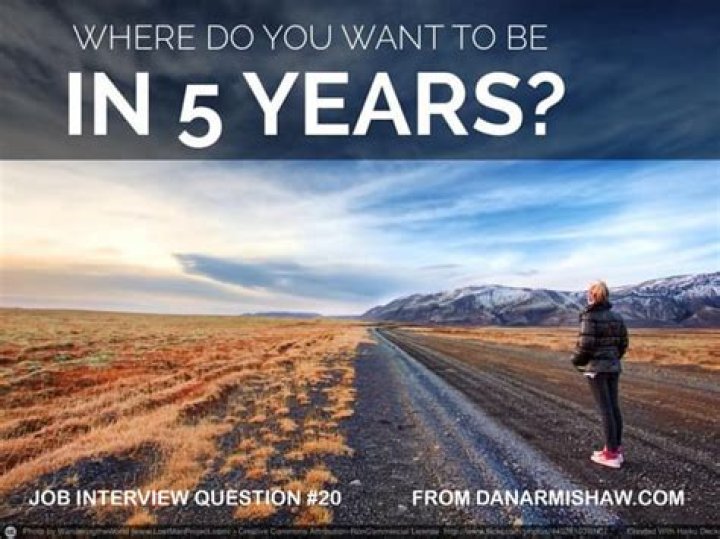 Where do you want to be in five years?