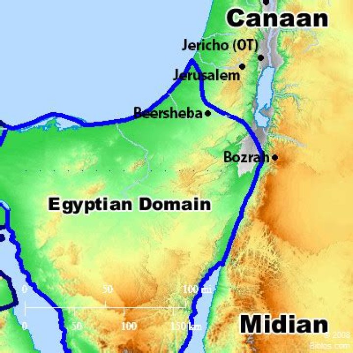 Where is the land of Midian today?